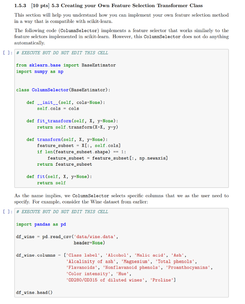Data Science Please fill in the correct python code | Chegg.com