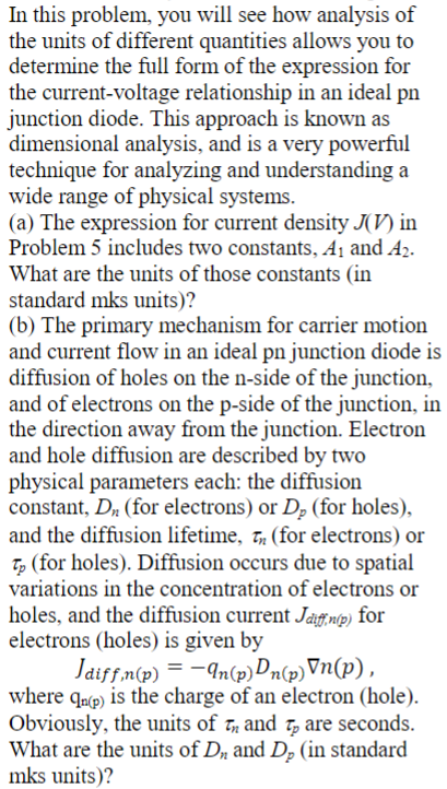 Solved In This Problem, You Will See How Analysis Of The | Chegg.com