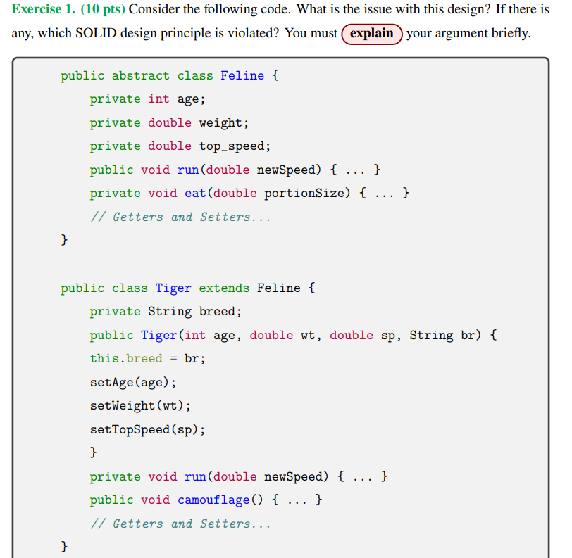 Solved Exercise 1. (10 pts) Consider the following code. | Chegg.com