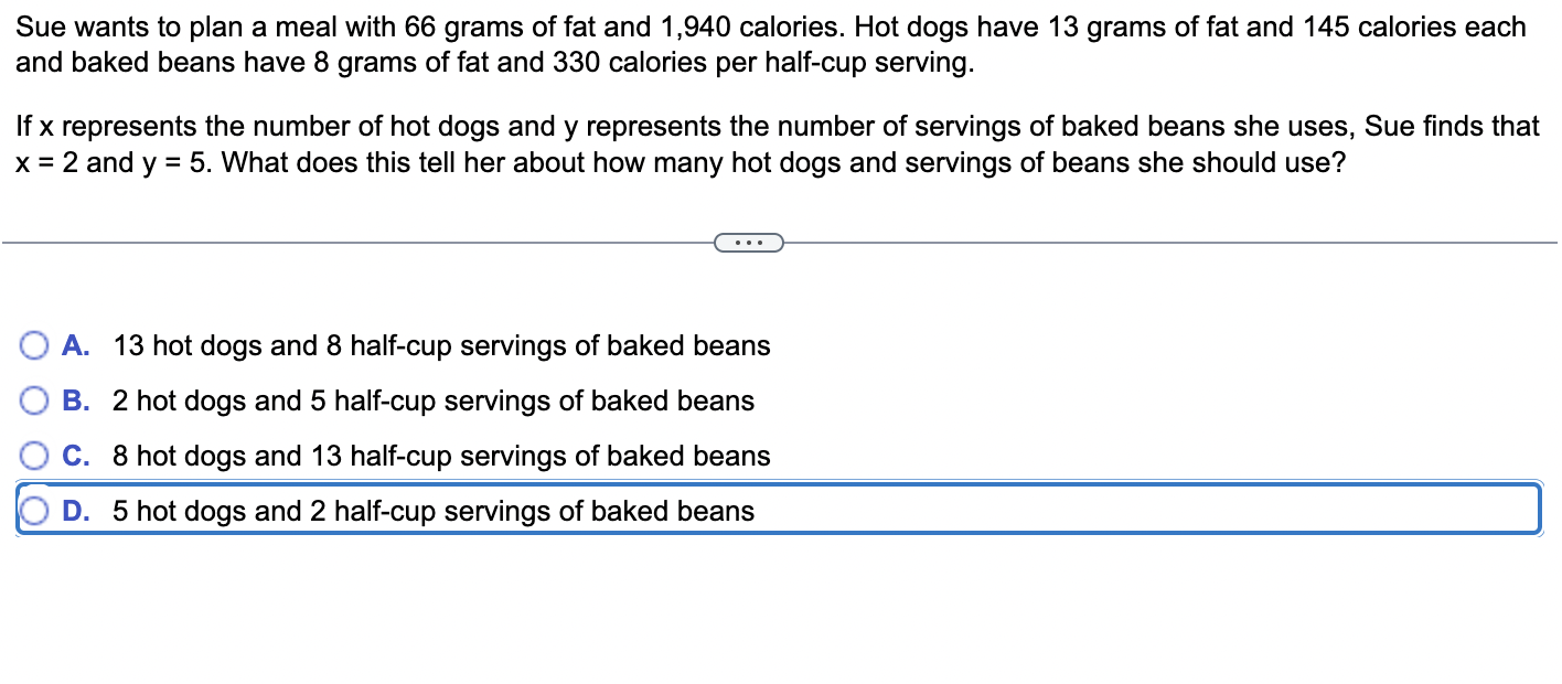 Solved: Jim wants to plan a meal with 87 grams of carbohydrates