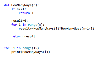 Solved def HowManyways(n): if n