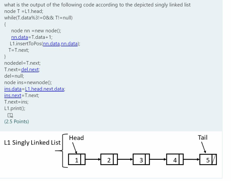 Solved what is the output of the following code according to | Chegg.com