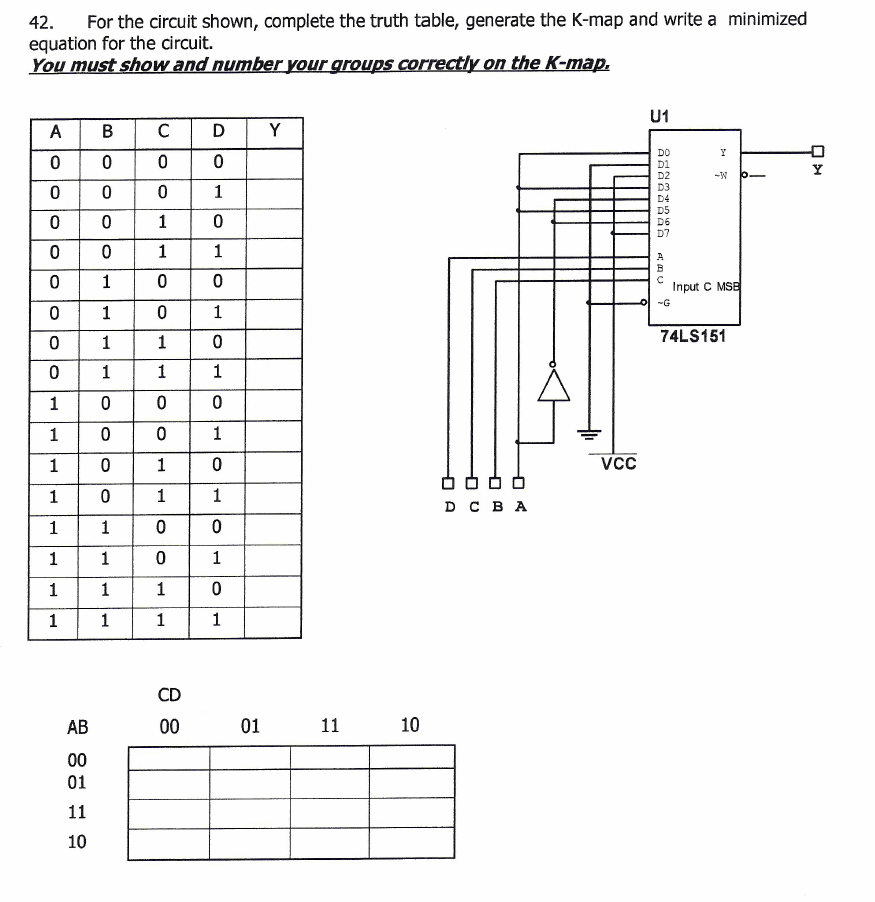 Circuit Diagram To Truth Table