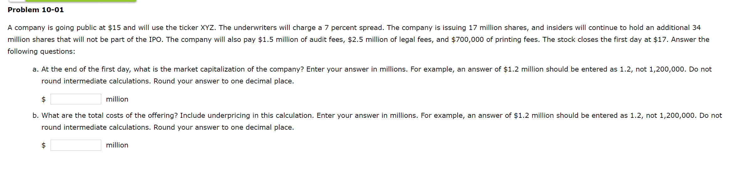 Solved Following Questions: Round Intermediate Calculations. 