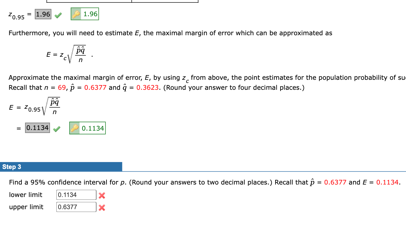 Solved z0.95= Furthermore, you will need to estimate E, the | Chegg.com