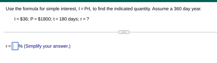 Solved Use the formula for simple interest, I = Prt, to find | Chegg.com