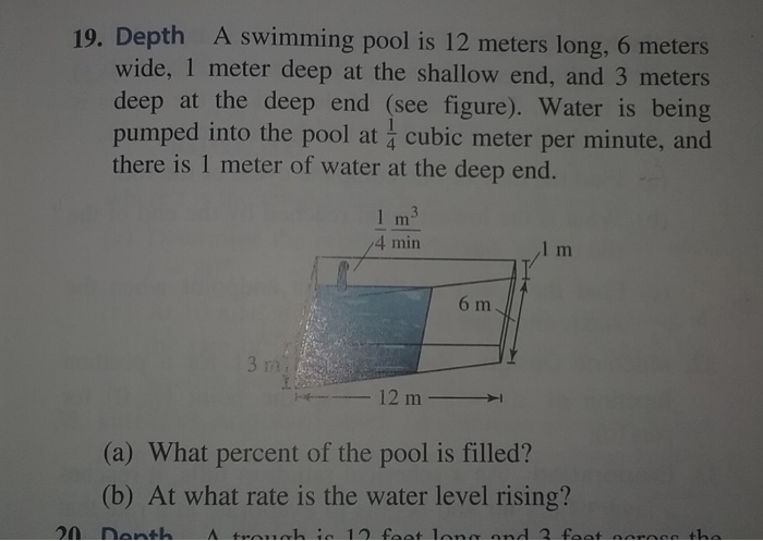 1 meter deep swimming pool