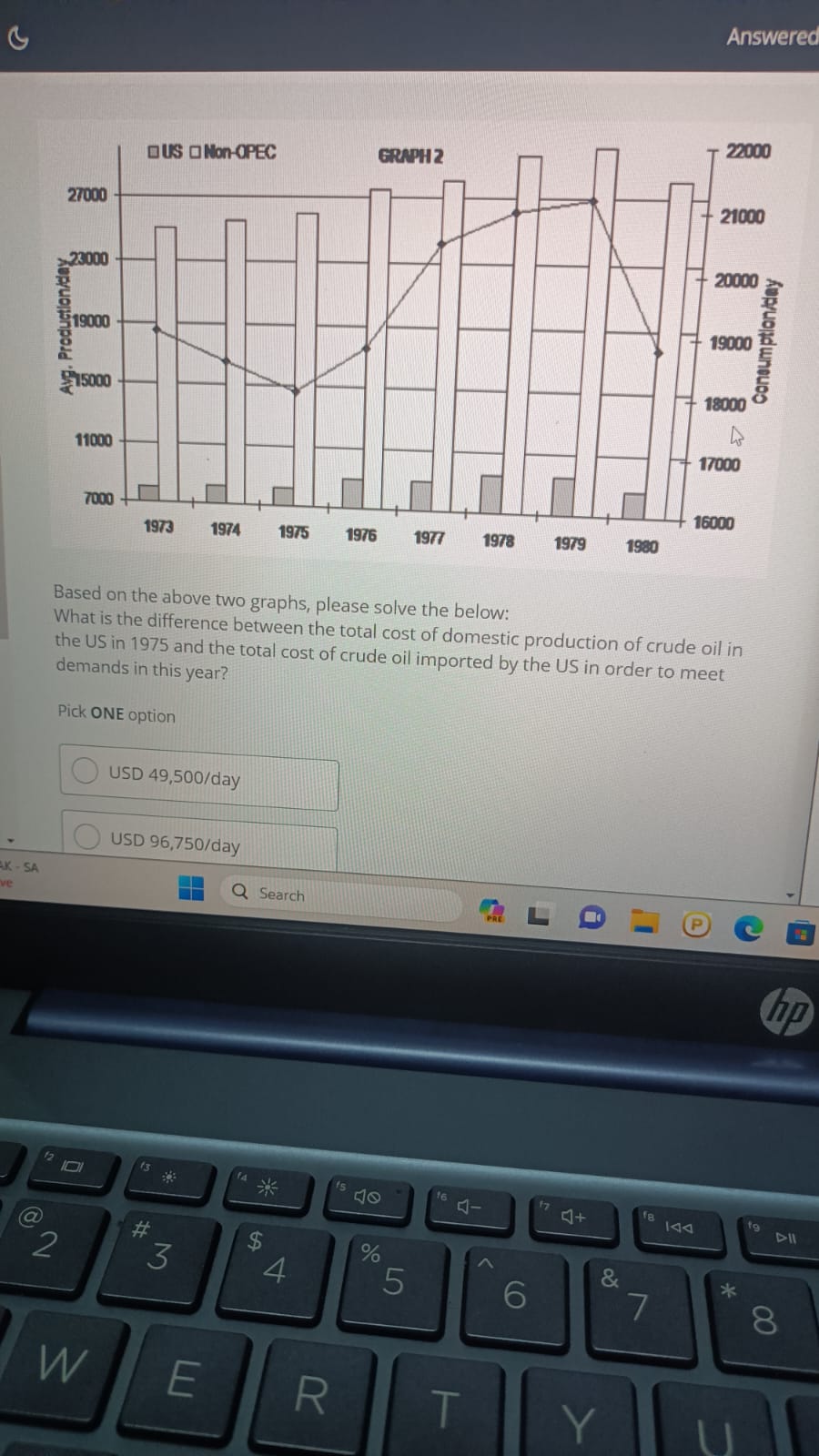 Solved Based on the above two graphs, please solve the | Chegg.com