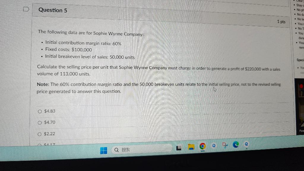[Solved] The following data are for Sophie Wynne Company