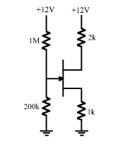 For the circuit shown the gate to source voltage, | Chegg.com
