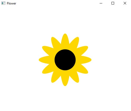 Solved Write a JavaFX program called Flower which draws a | Chegg.com