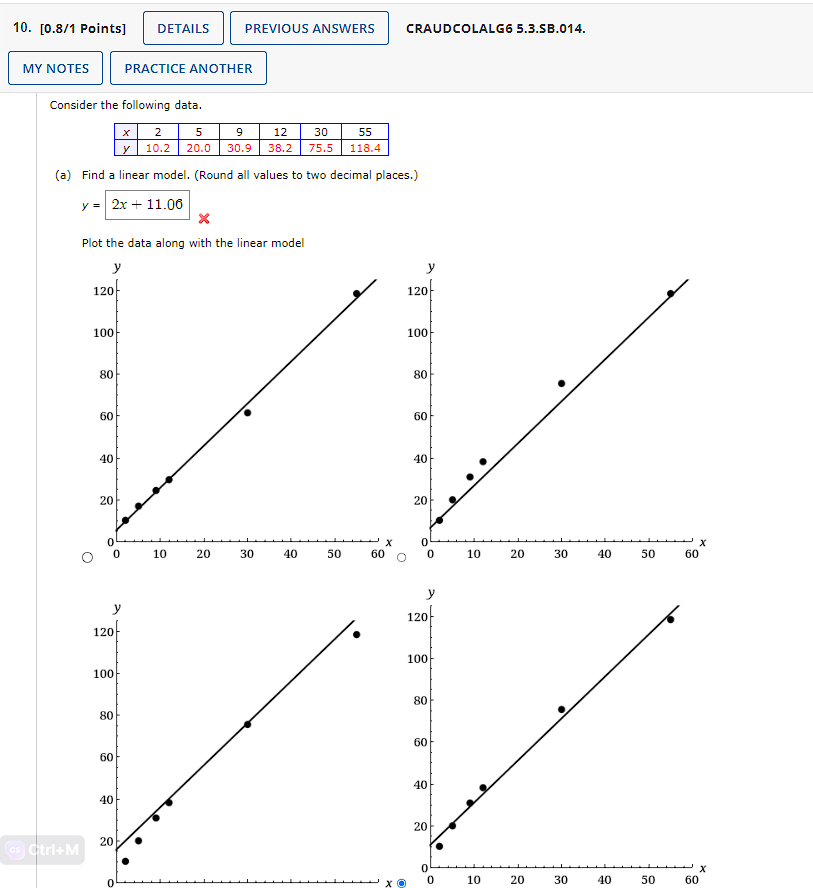 Solved 66/1 Points] CRAUDCOLALG6 5.3.EX.006. Population of | Chegg.com