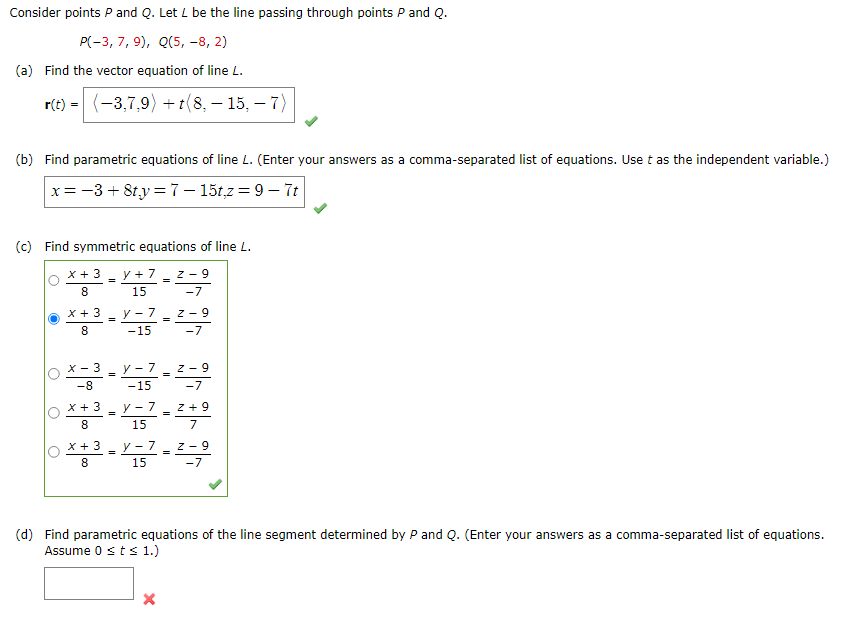 Solved Consider points P and Q. Let L be the line passing | Chegg.com