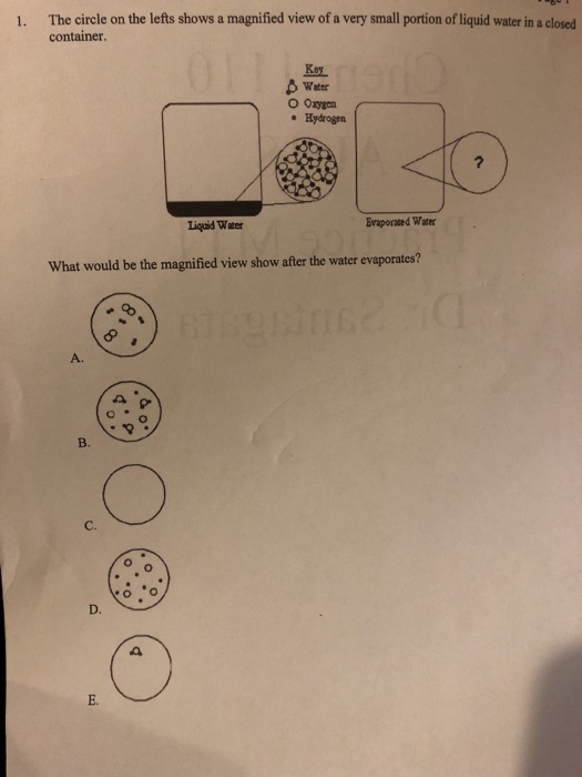 Solved The circle on the lefts shows a magnified view of a