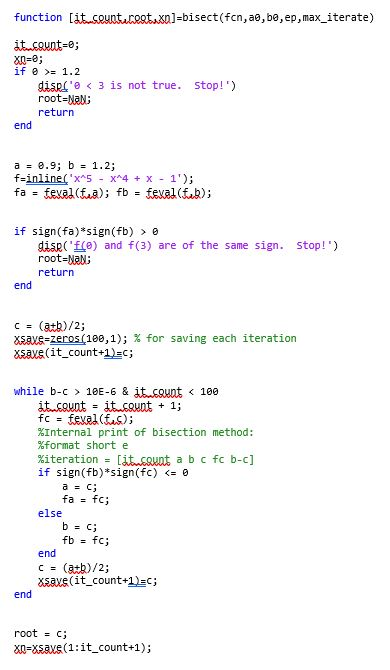 Solved 1. Consider the function f(r-1. Use the Bisection | Chegg.com