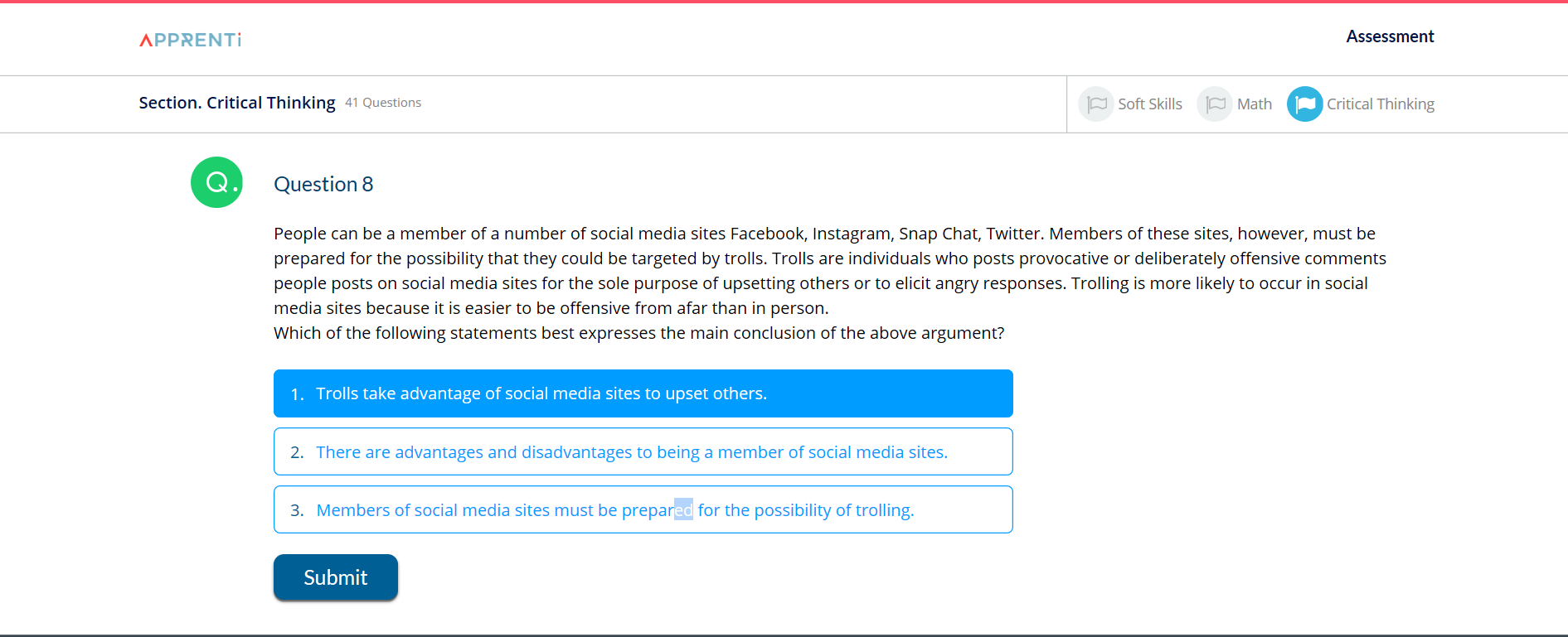 Apprenti ranking system image