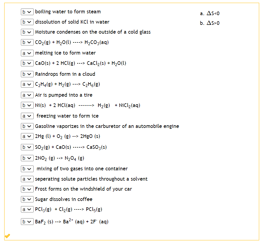 Solved b boiling water to form steam bv dissolution of solid