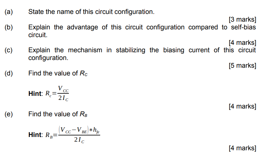 Solved A silicon bipolar junction transistor (BJT) circuit | Chegg.com