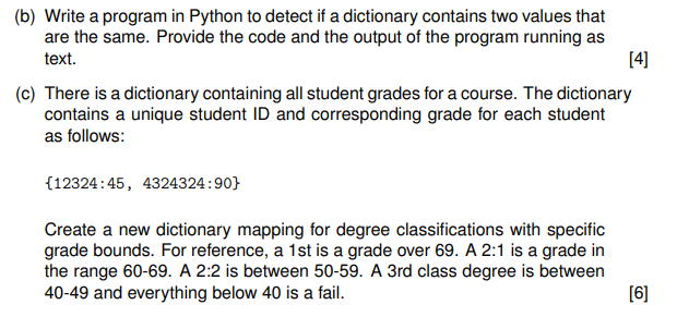 Solved (b) Write A Program In Python To Detect If A | Chegg.com