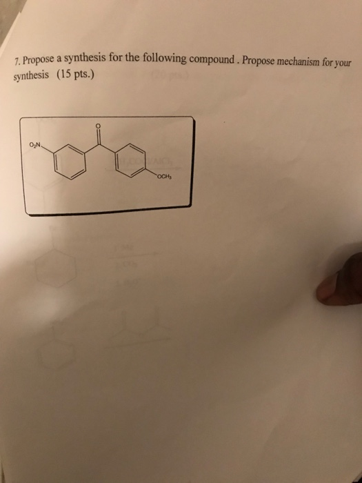 Solved 7. Propose A Synthesis For The Following Compound. | Chegg.com