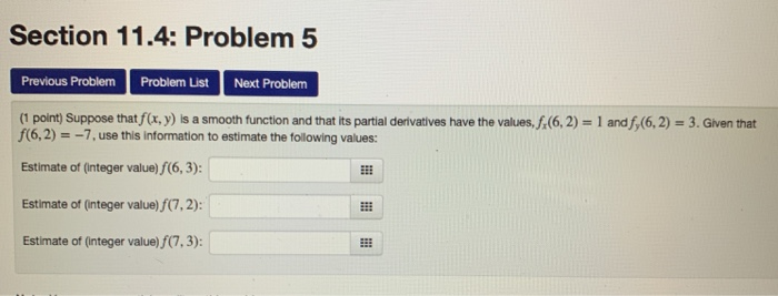 Solved Section 11 4 Problem 5 Previous Problem Problem List Chegg Solved Section 11 4 Problem 5 Previous Problem Problem List Chegg
