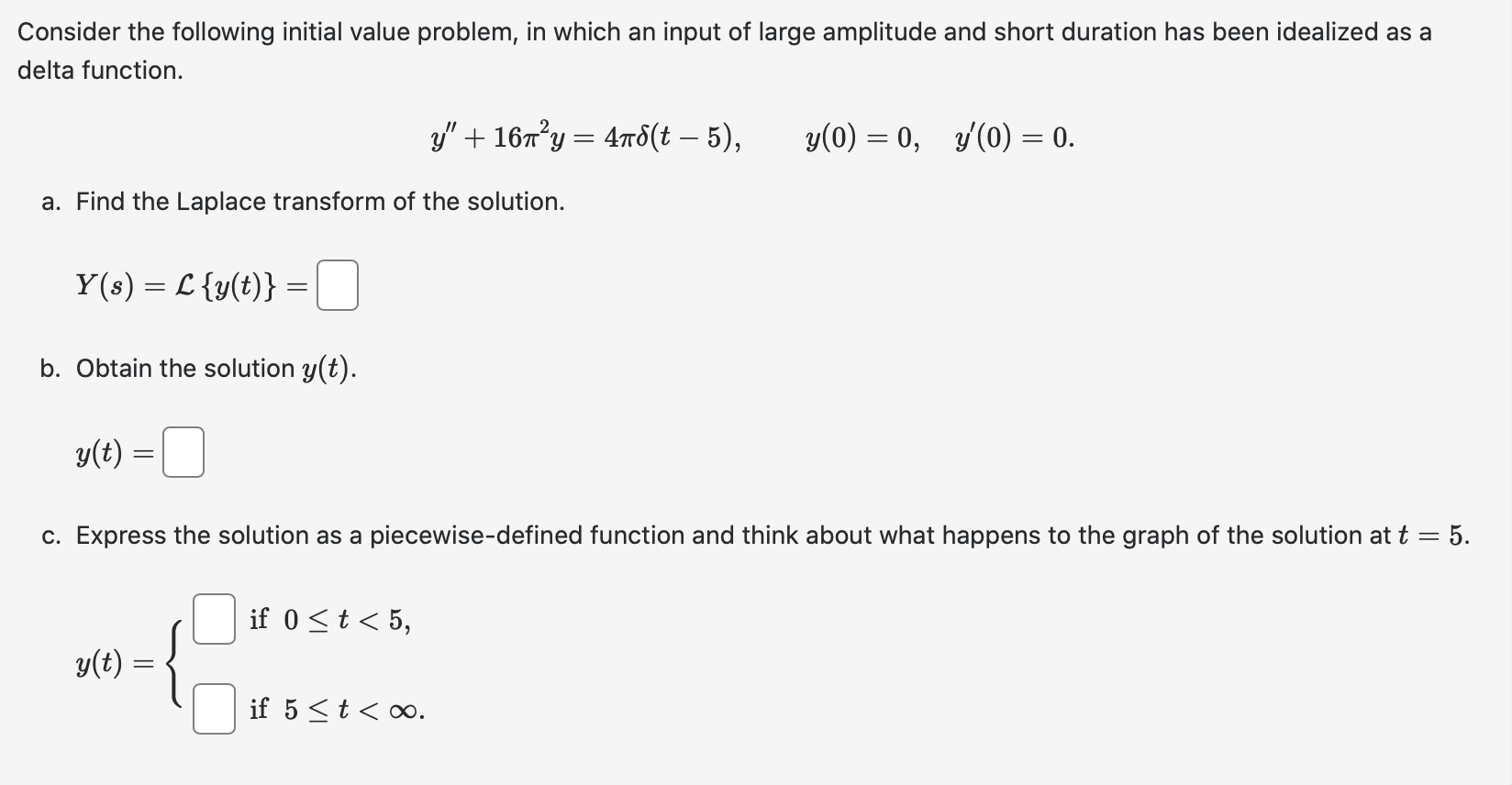 Solved Consider The Following Initial Value Problem, In | Chegg.com