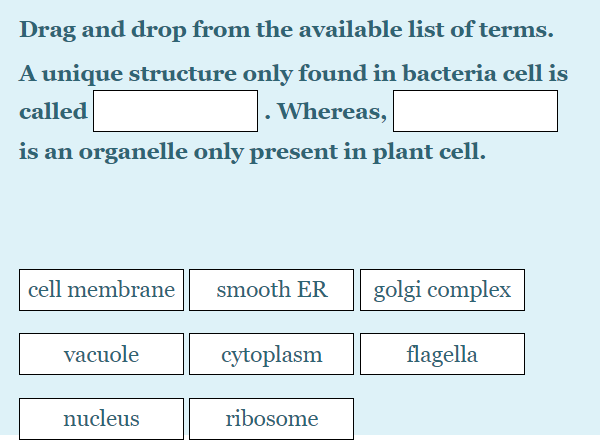 Solved Drag and drop from the available list of terms. A | Chegg.com