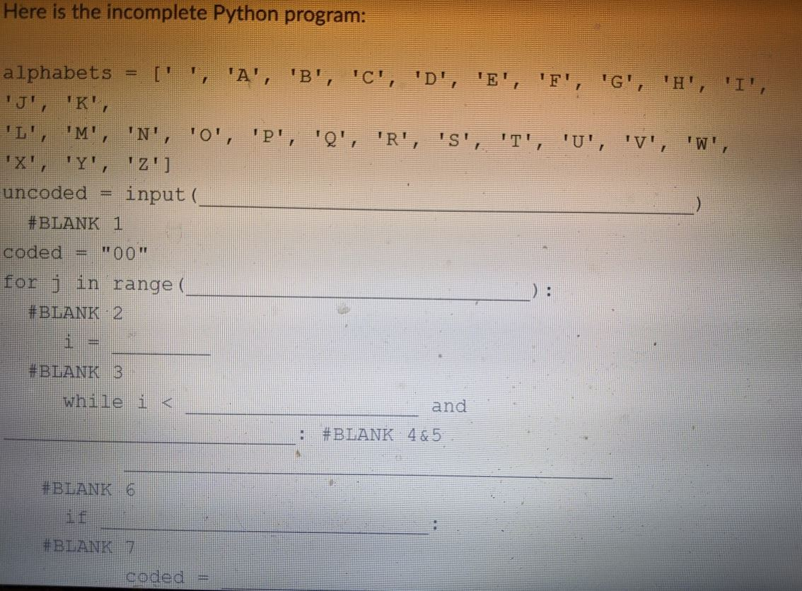 Solved Complete the following program, which obtains a | Chegg.com