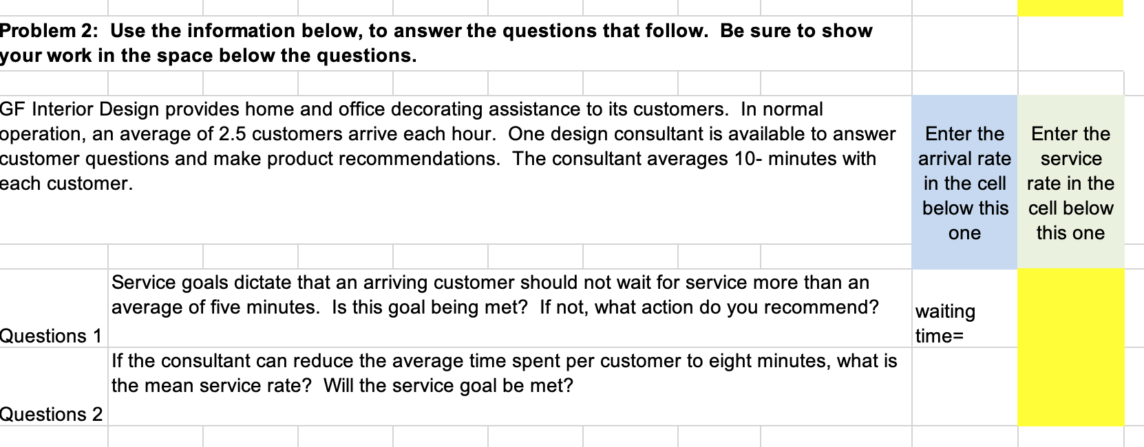Solved can you help me with the full solution in EXCEL with | Chegg.com