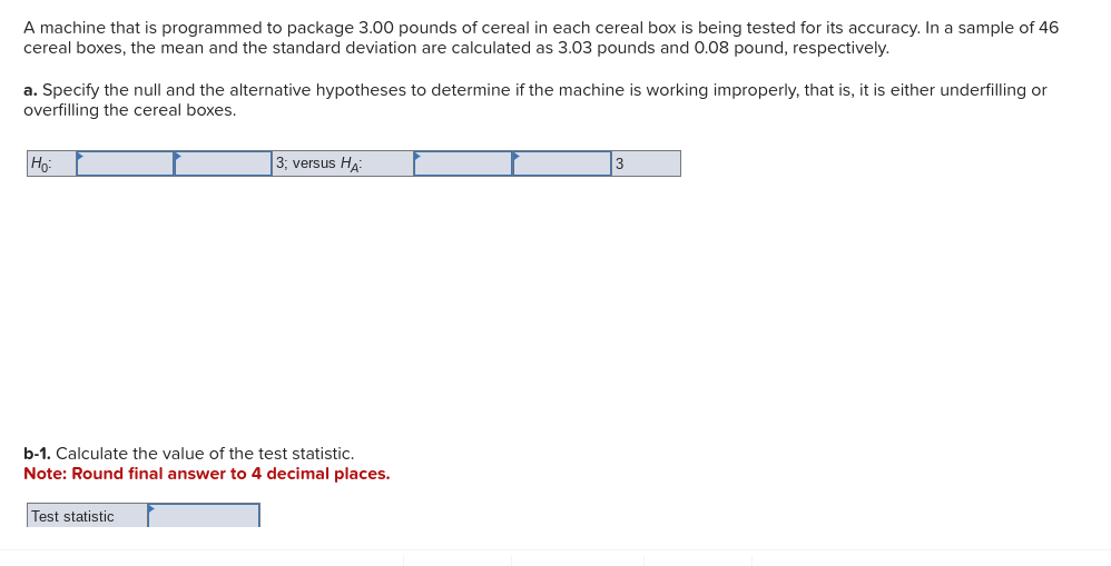 Solved A machine that is programmed to package 3.00 pounds | Chegg.com