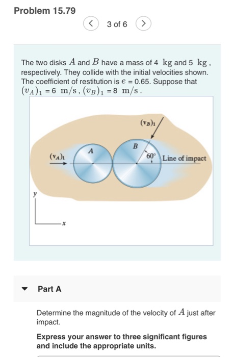 Solved Problem 15.79 3 Of 6> The Two Disks A And B Have A | Chegg.com