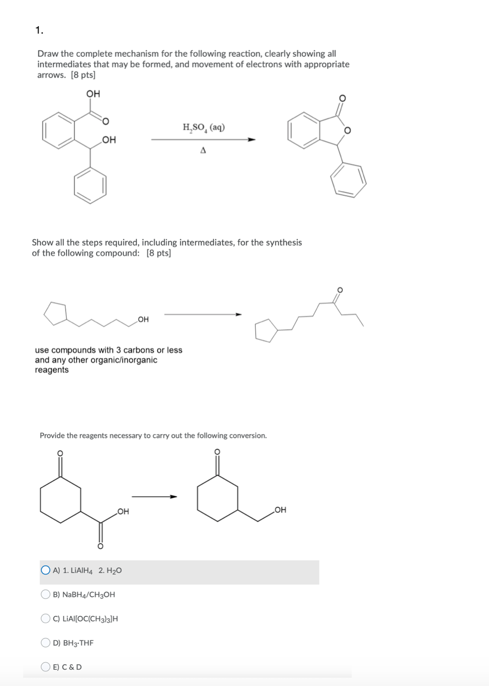 Draw The Complete Mechanism For The Following | Chegg.com