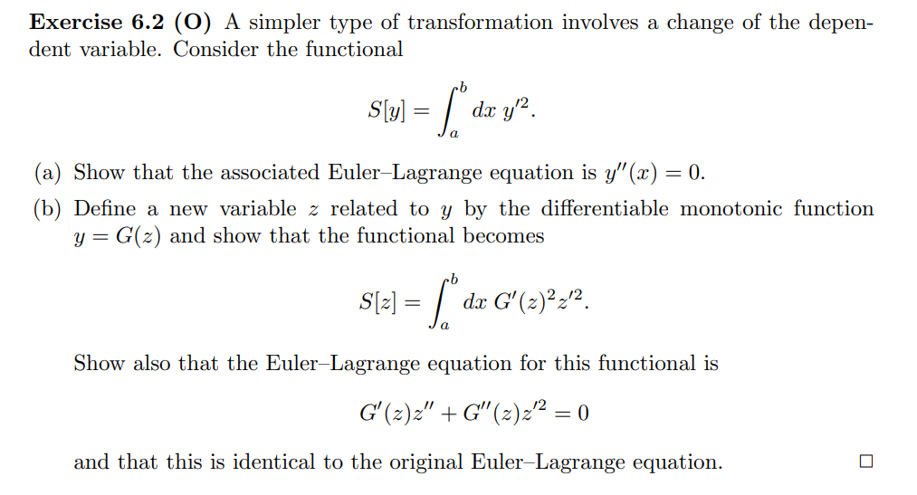 Solved Exercise 6.2 (O) A Simpler Type Of Transformation | Chegg.com