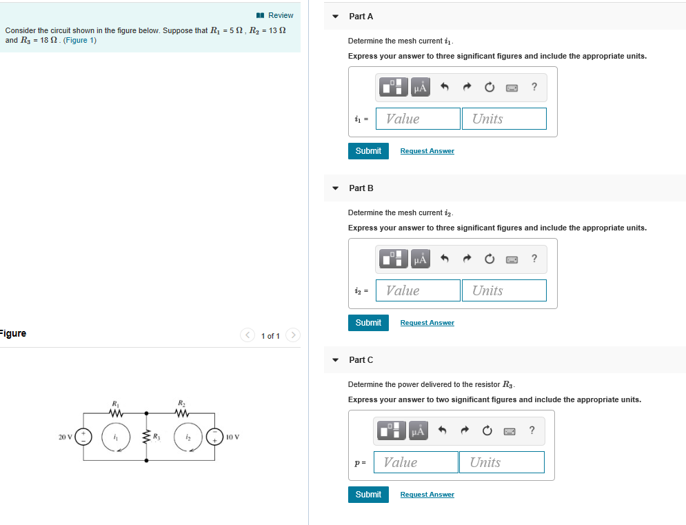 Solved Review Part A Consider the circuit shown in the | Chegg.com