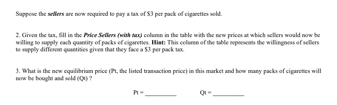 Solved The Table Below Outlines For Various Quantities Of Chegg