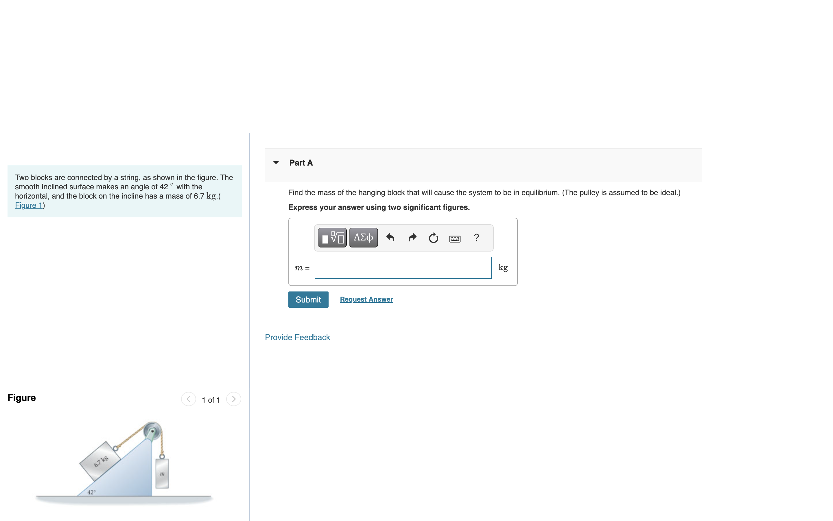 Solved Two blocks are connected by a string, as shown in the | Chegg.com