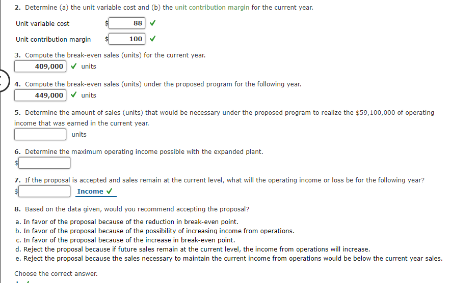 solved-break-even-sales-under-present-and-proposed-chegg