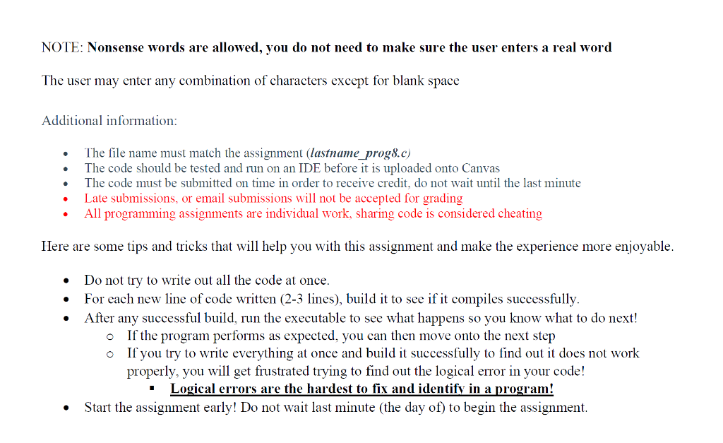 Solved Intro to Programming in C-program 8 (larger program) | Chegg.com