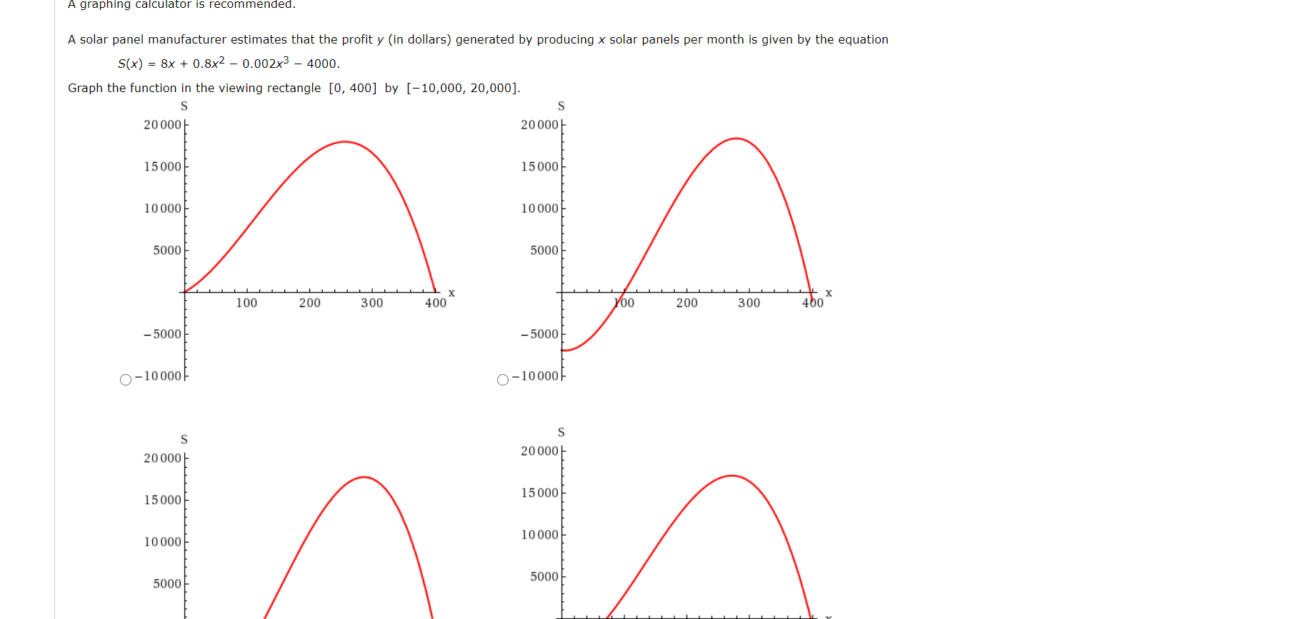 Solved A graphing calculator is recommended. A solar panel | Chegg.com