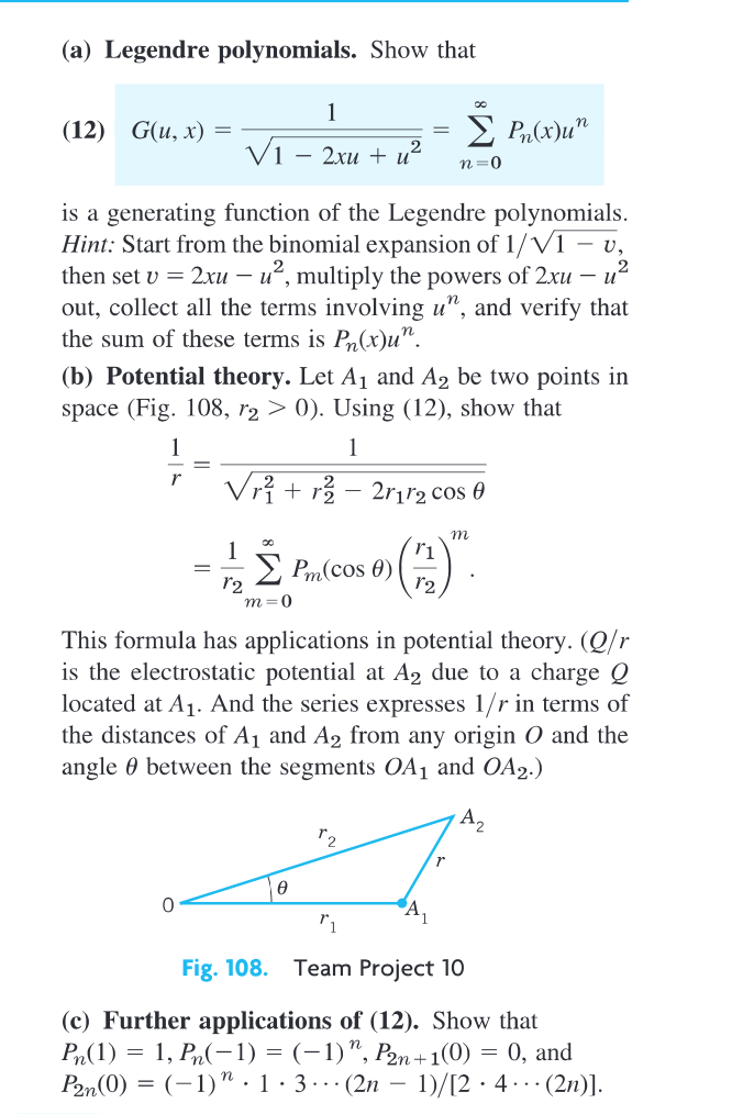 Solved 10 Team Project Generating Functions Generating Chegg Com