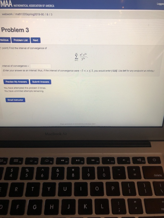 Solved : Problem 2 Previous Problem List Next (1 point) Find | Chegg.com