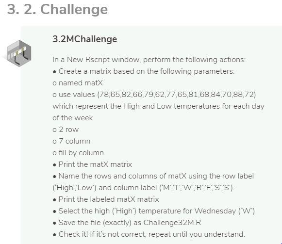 Solved 3. 2. Challenge 3.2MChallenge In a New Rscript