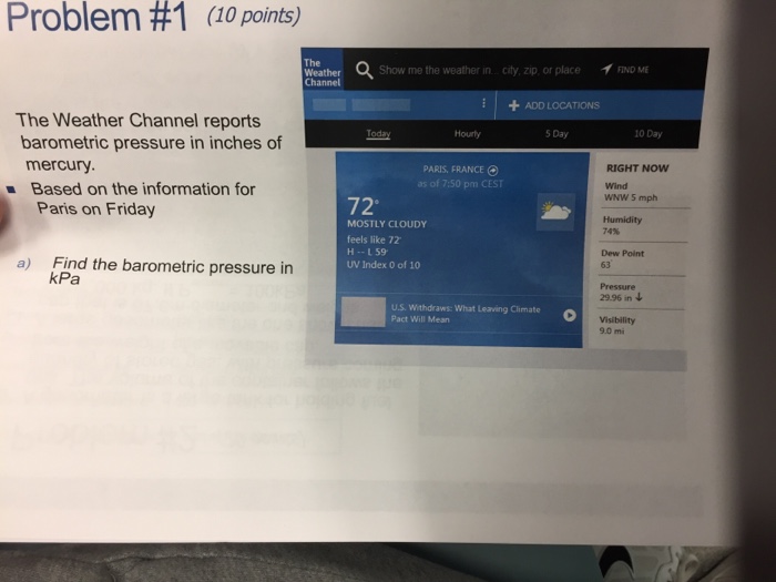 Barometric Pressure By Zip Code change comin