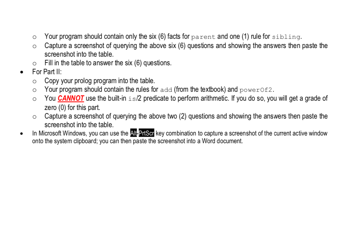 Part I (10 points) In Part I, you are going to write | Chegg.com