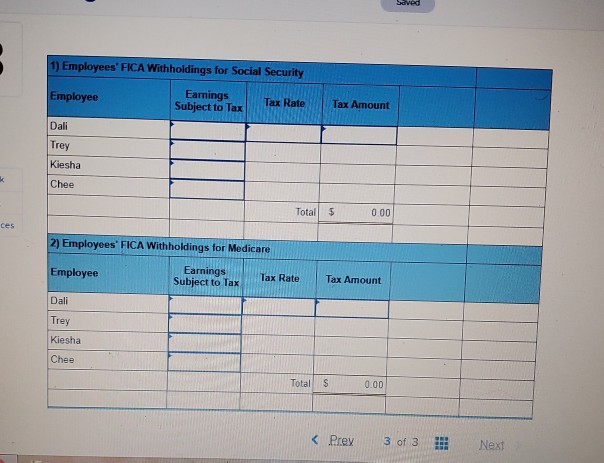 Solved Problem 9-3 A Payroll Expenses, Withholdings, And | Chegg.com