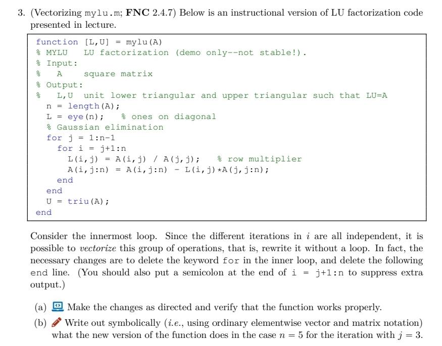 Solved Please Answer Part A) Using Matlab Or In Matlab | Chegg.com