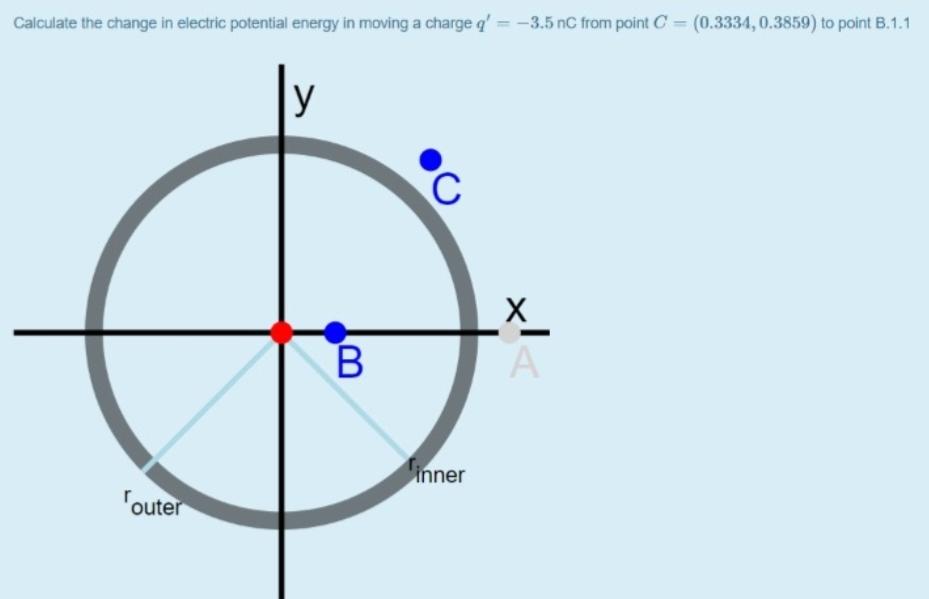 Solved Calculate the change in electric potential energy in | Chegg.com