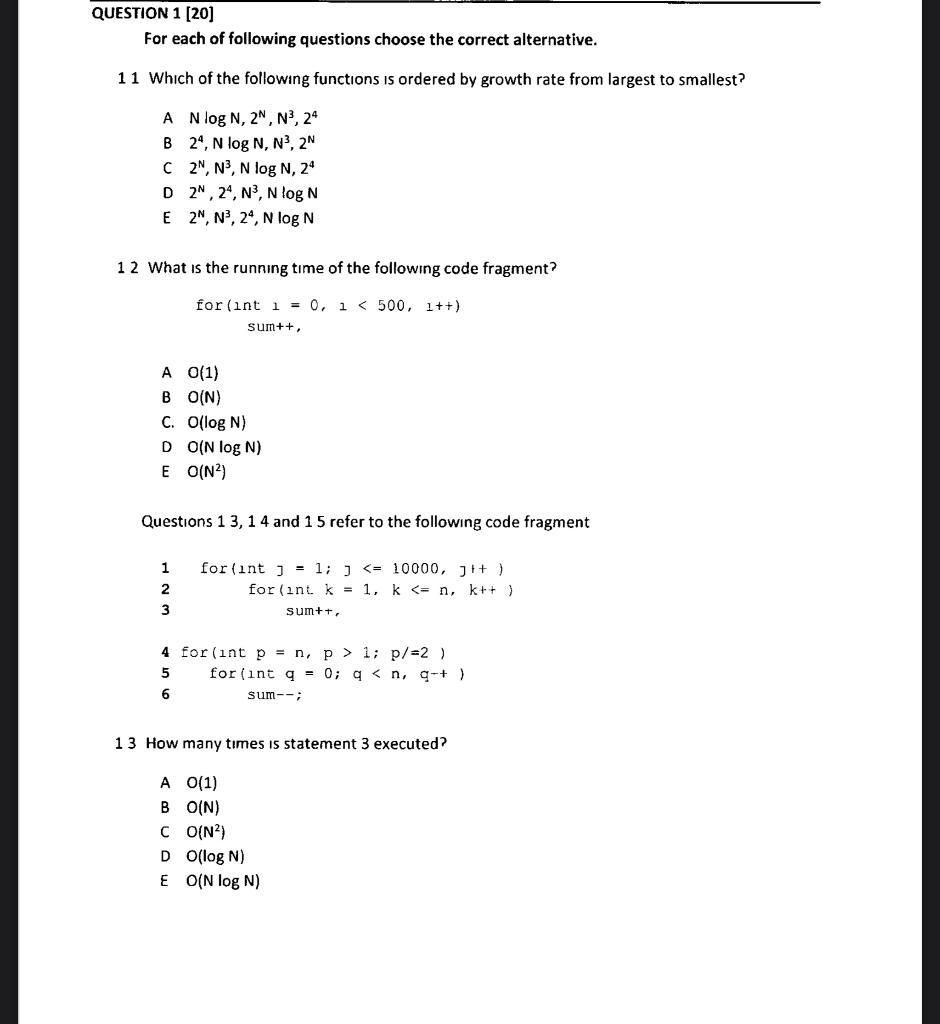 solved-question-1-20-for-each-of-following-questions-chegg