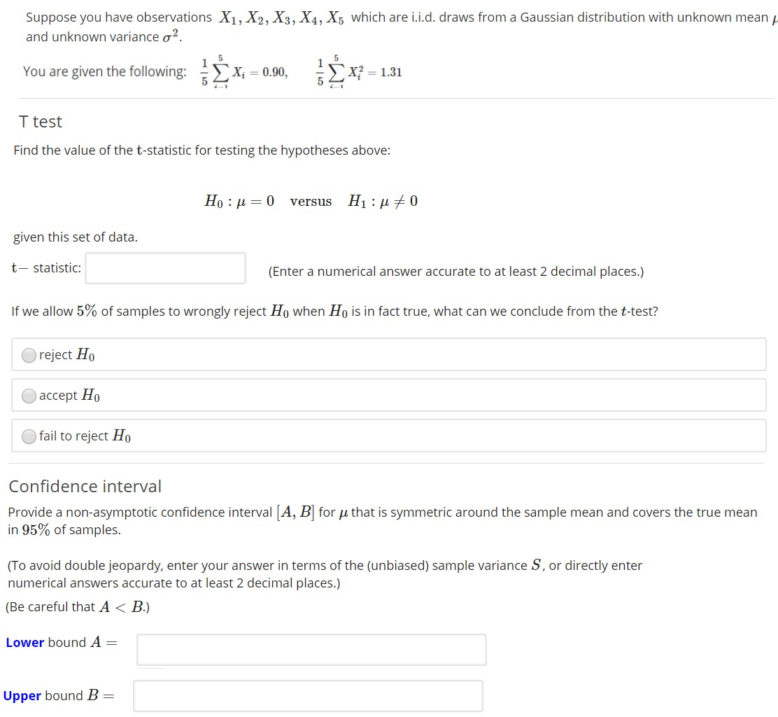 Solved Suppose You Have Observations X1 X2 X3 X4 X5 Chegg