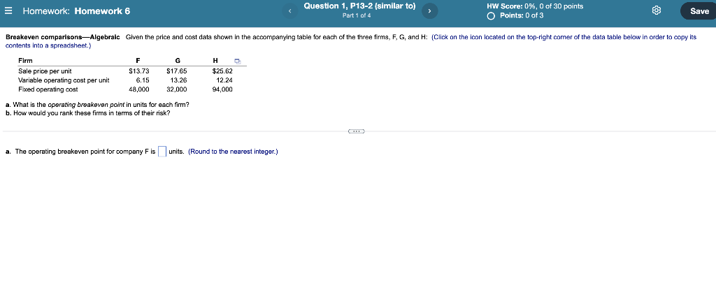 Solved Homework: Homework 6 Question 1, P13-2 (similar To) | Chegg.com